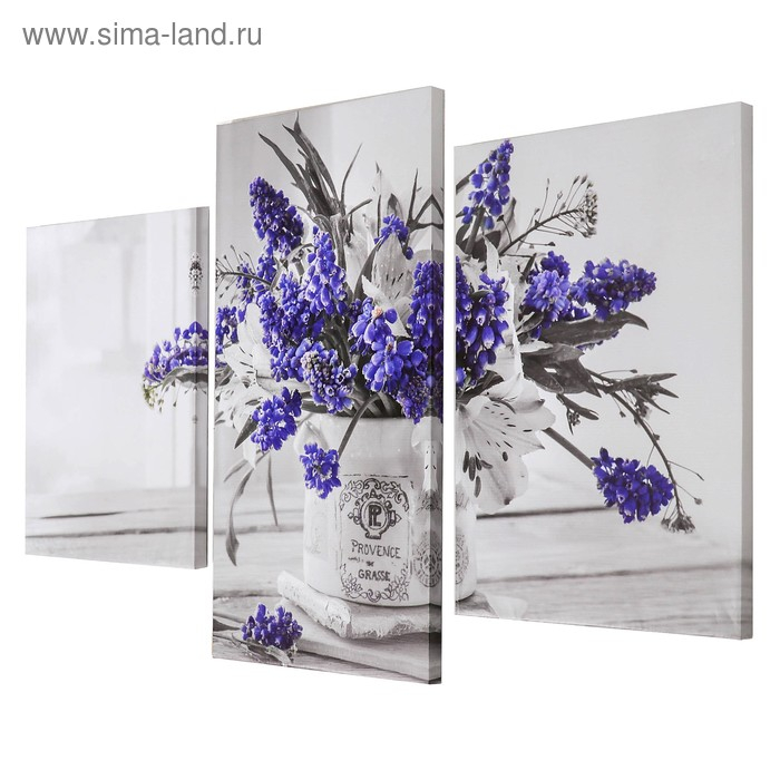 Картина модульная на подрамнике Букет в стиле Прованс Картина модульная на подрамнике Букет в стиле Прованс" (33х45; 33х50; 33х65) 99х65см
