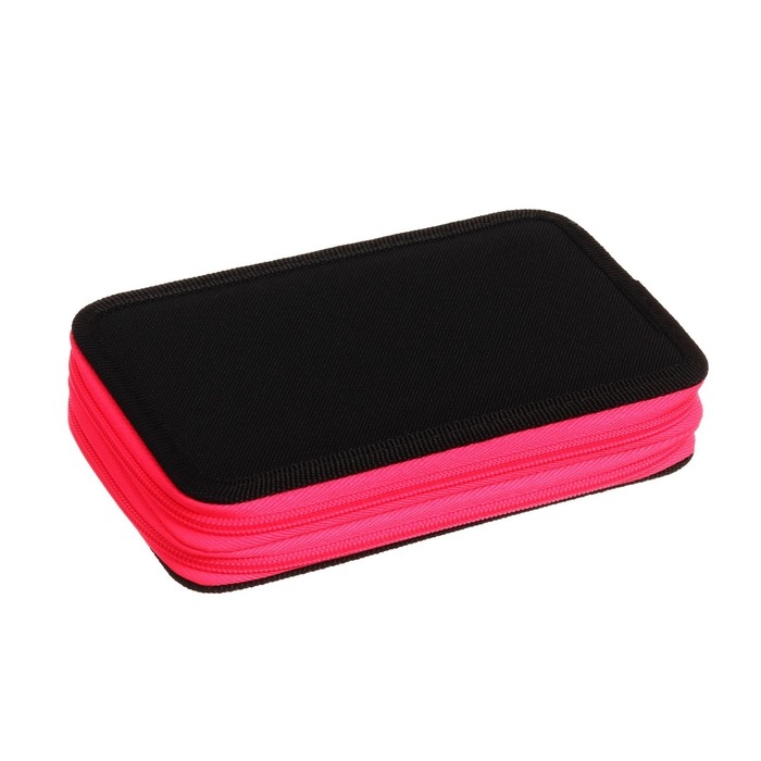 Пенал 2 секции 110*190 ткань ПКТ 11-42 Пенал 2 секции 110*190 ткань ПКТ 11-42 "Чёрный-ярко-розовый" 56330