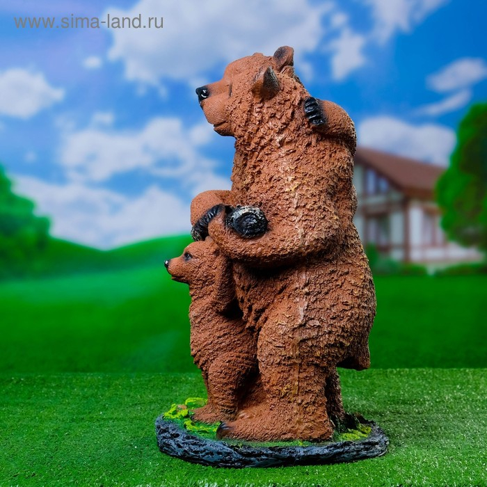 Садовая фигура  Садовая фигура "Мишки-семейка" 32х25х45см