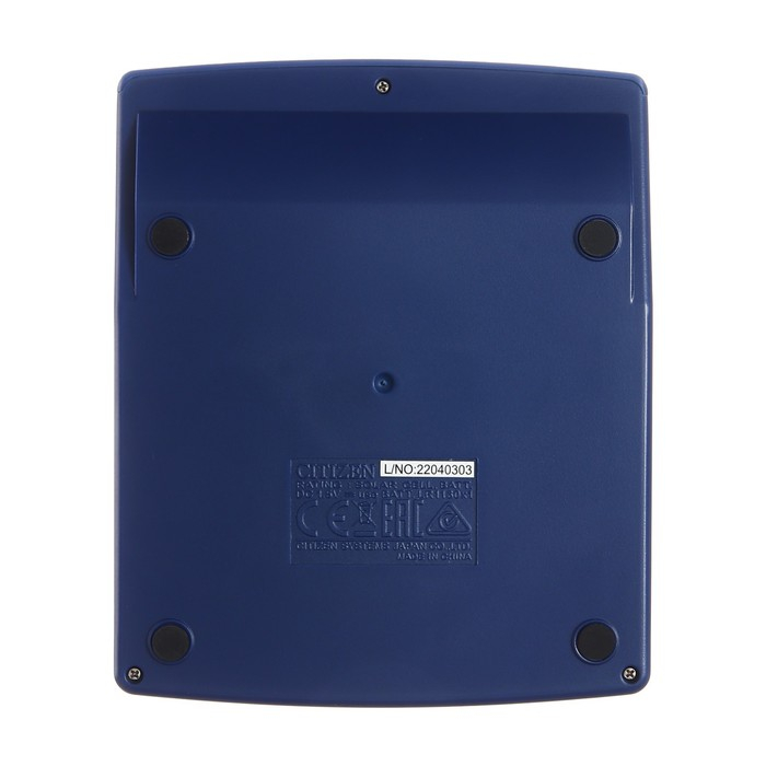 Калькулятор настольный Citizen  Калькулятор настольный Citizen "SDC-810NR", 10-ти разрядный 102 х 124 х 25, двойное питание, синий