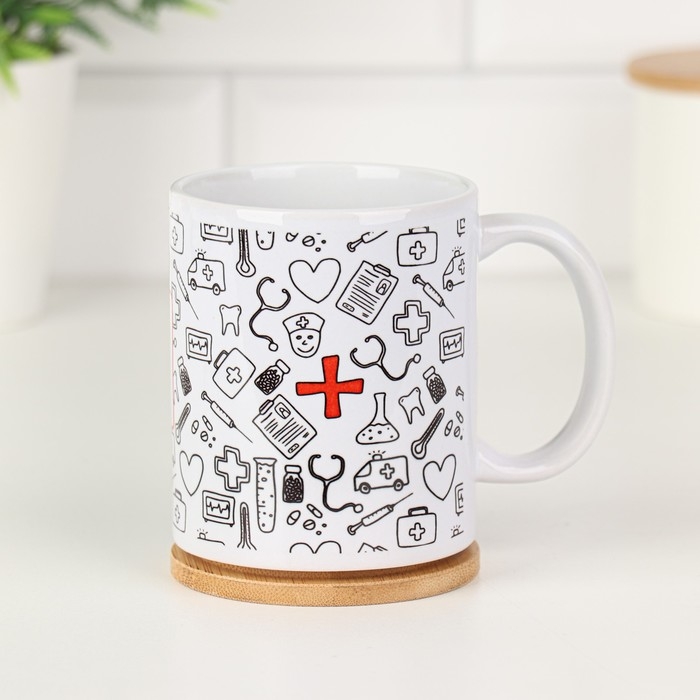 Кружка сублимация &laquo;Лучшему доктору в мире! Белая&raquo;, с нанесением