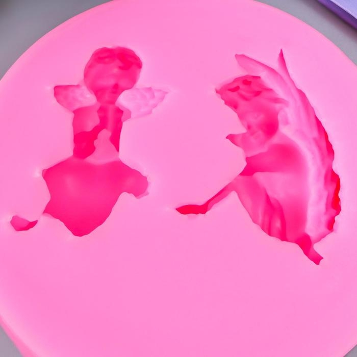 Молд силикон Молд силикон "Два ангелочка" 2 предмета 8х8х2 см