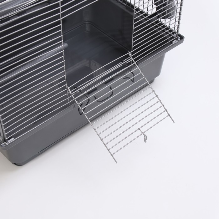 Клетка для птиц Клетка для птиц "Пижон" №100, разборная, 42 х 30 х 37см (укомплект.) серая