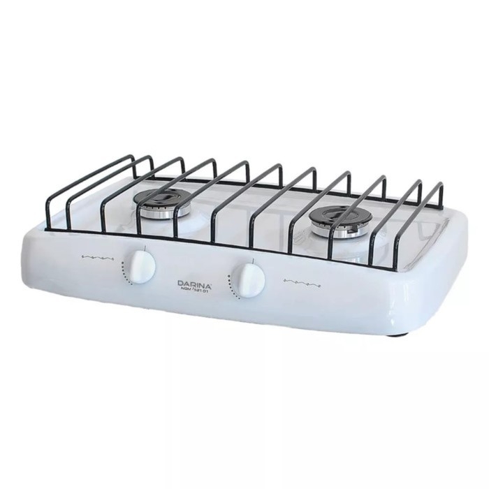 Плитка газовая Darina LN GM 521 01 W, 1900 Вт, 2 конфорки, белая Плитка газовая Darina LN GM 521 01 W, 1900 Вт, 2 конфорки, белая
