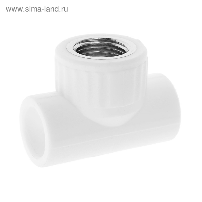 Тройник комбинированный VALFEX, полипропиленовый, 20 мм х 1/2 Тройник комбинированный VALFEX, полипропиленовый, 20 мм х 1/2" х 20 мм, внутренняя резьба