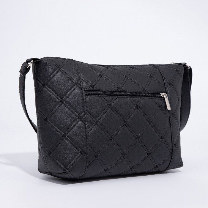 Сумка кросс-боди на молнии, цвет чёрный Сумка кросс-боди на молнии, цвет чёрный