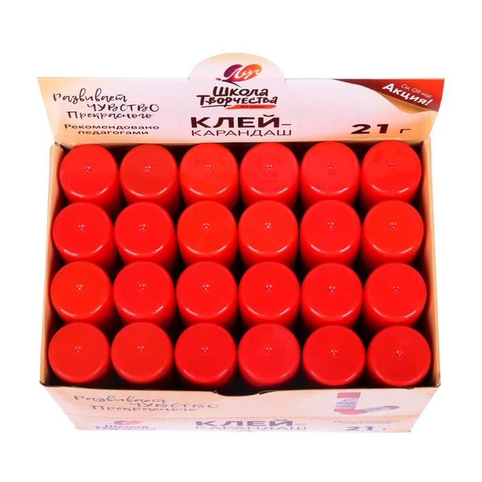 Клей-карандаш PVP 21 г Луч  Клей-карандаш PVP 21 г Луч "Школа творчества"