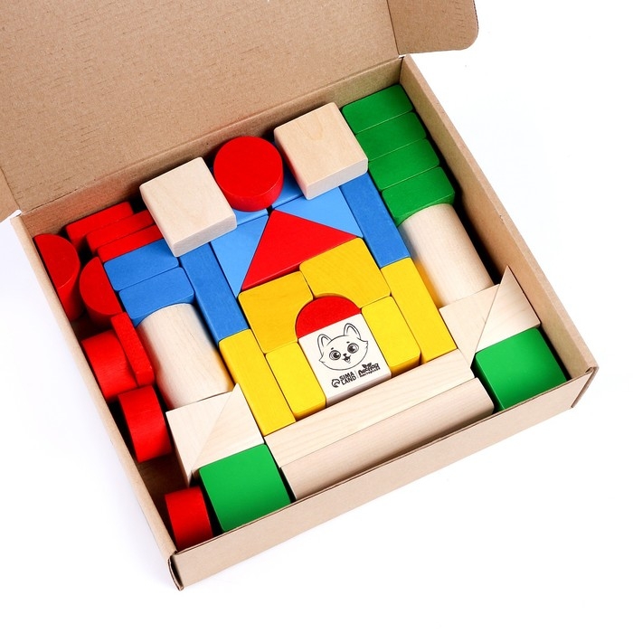 Конструктор «Строим вместе», 43 детали Конструктор «Строим вместе», 43 детали