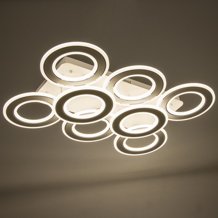 Люстра с ПДУ Люстра с ПДУ "Сонтана" LED 300Вт 3000-6000Вт белый 75х50х12см BayerLux