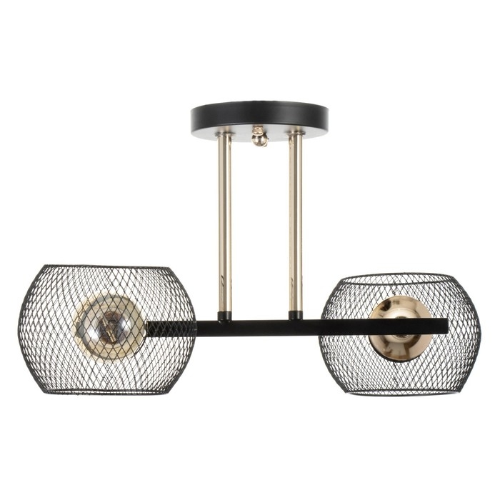 Люстра Люстра "Эстэт" 2хЕ27 40Вт черный 36х36х23,5см BayerLux