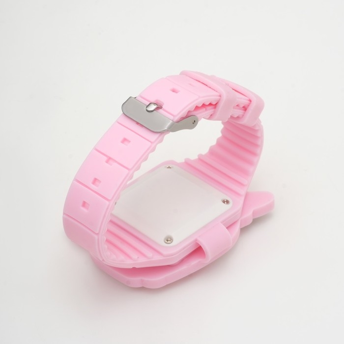 Часы наручные электронные, детские, Часы наручные электронные, детские, "Единорог", LR41 (AG3), розовые