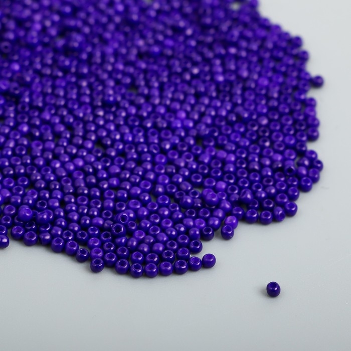 Бисер стекло 12/0  Бисер стекло 12/0 "Индиго" ровный №684 450 гр