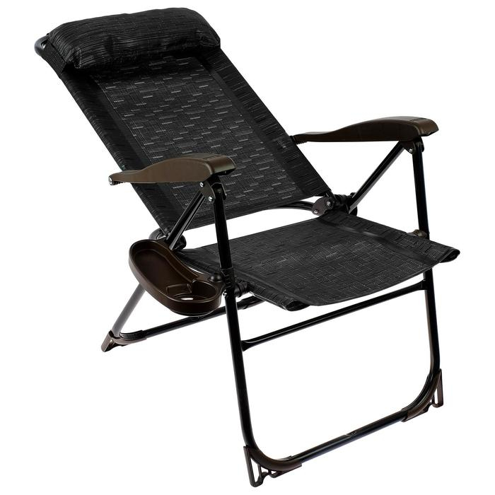 Кресло - шезлонг Nika, с полкой, 75 x 59 x 109 см, цвет венге Кресло - шезлонг Nika, с полкой, 75 x 59 x 109 см, цвет венге