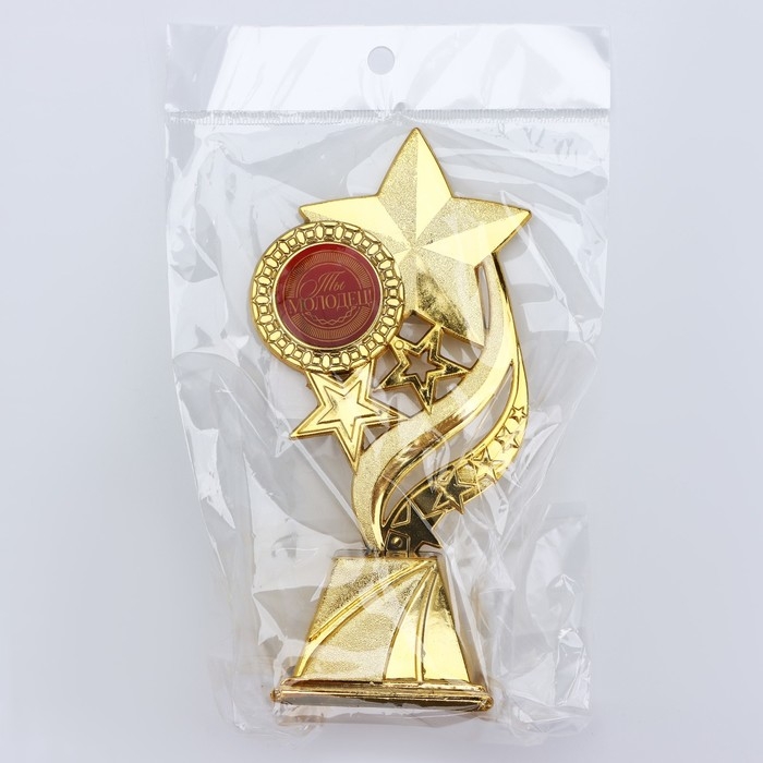 Кубок «Ты молодец», наградная фигура, золото, пластик, 16,5 х 8 см. Кубок «Ты молодец», наградная фигура, золото, пластик, 16,5 х 8 см.