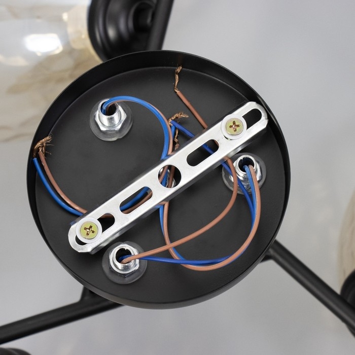 Люстра Люстра "Шарлин" 3хЕ27 40Вт черный 48х48х26 см BayerLux