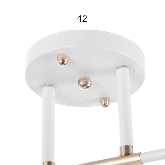 Люстра Люстра "Донна" 3хЕ27 40Вт бело-золотой 55х26 см