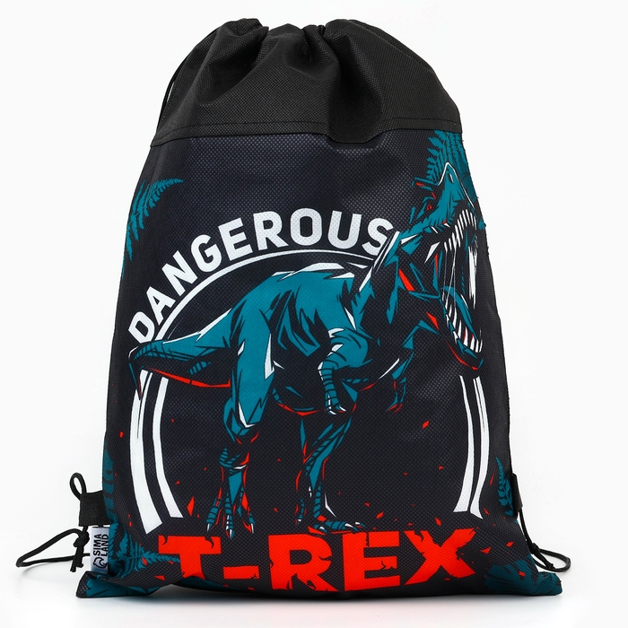 Мешок для обуви «1 сентября: T-REX динозавр» нетканное полотно, размер 30 х 40 см Мешок для обуви «1 сентября: T-REX динозавр» нетканное полотно, размер 30 х 40 см