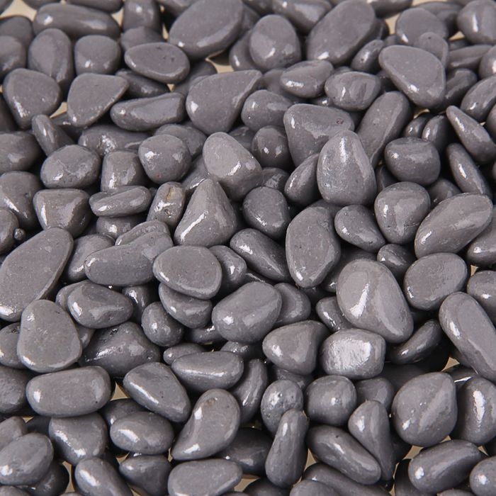 Грунт для аквариума  Грунт для аквариума "Галька цветная,  серая" 800г фр 8-12 мм