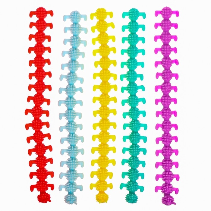 Антистресс сквиш мялка «Гусеница», цвета МИКС, в шоубоксе