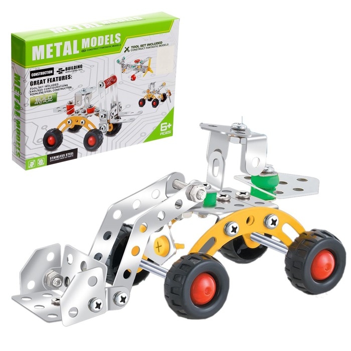 Конструктор металлический «Мини-экскаватор», 78 деталей Конструктор металлический «Мини-экскаватор», 78 деталей