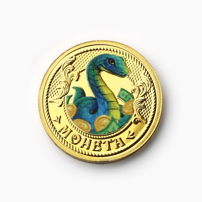 Монета новогодняя «Монета богатства» на Новый год, диам. 2,2 см