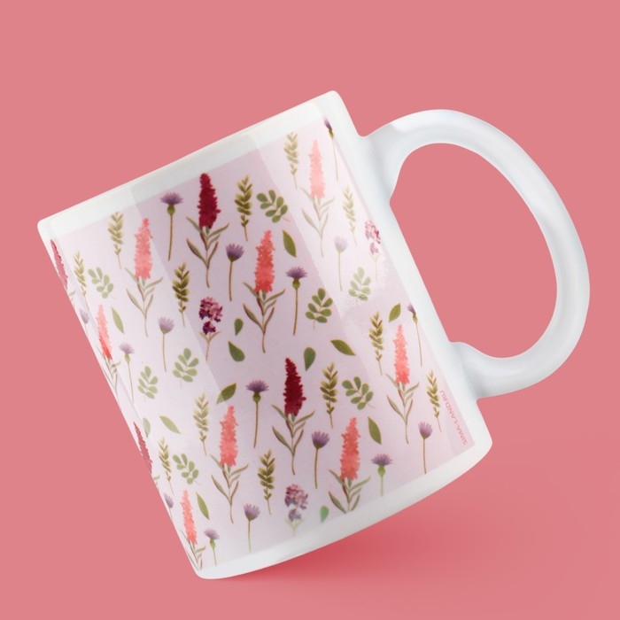 Кружка керамическая «Татьяна» классика, 320 мл, цвет розовый Кружка керамическая «Татьяна» классика, 320 мл, цвет розовый