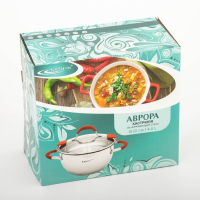 Кастрюля «Аврора», 4 л, d=22 см, капсульное дно, индукция