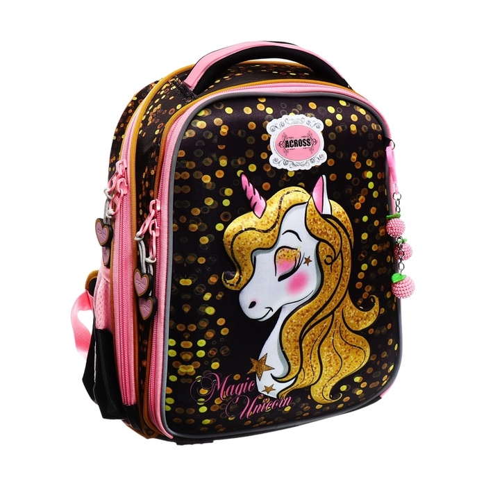 Рюкзак каркасный 35 х 28 х 15 см, Across 392, фиолетовый/розовый Рюкзак каркасный 35 х 28 х 15 см, Across 392, фиолетовый/розовый