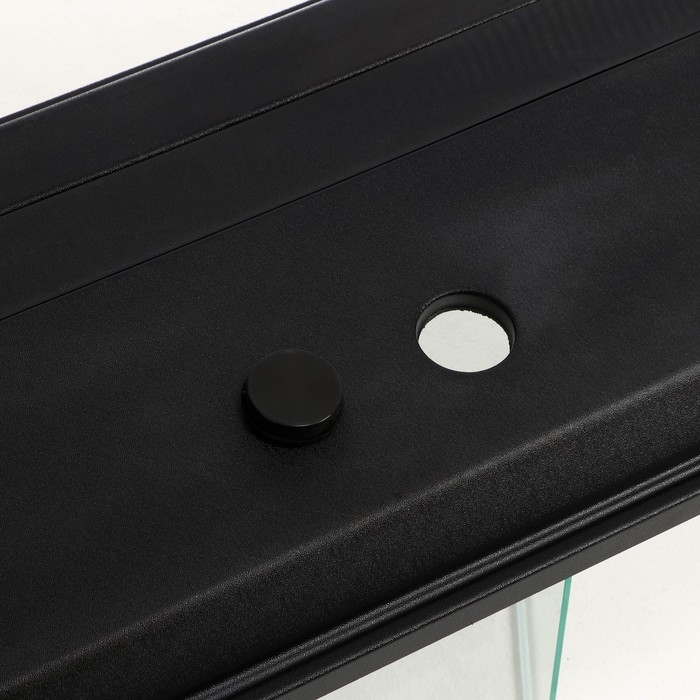 Аквариум Аквариум "Прямоугольный" с крышкой, 200 литров, 100 х 40 х 50/57 см, чёрный