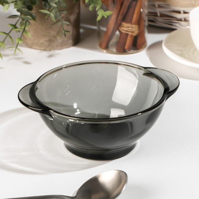 Бульонница с ушками Basiliko. Lava Grey, 510 мл, цвет серый Бульонница с ушками Basiliko. Lava Grey, 510 мл, цвет серый