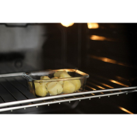 Контейнер для еды из жаропрочного стекла с крышкой Cook and Freeze, 380 мл, 15×11×5,5 см, цвет МИКС
