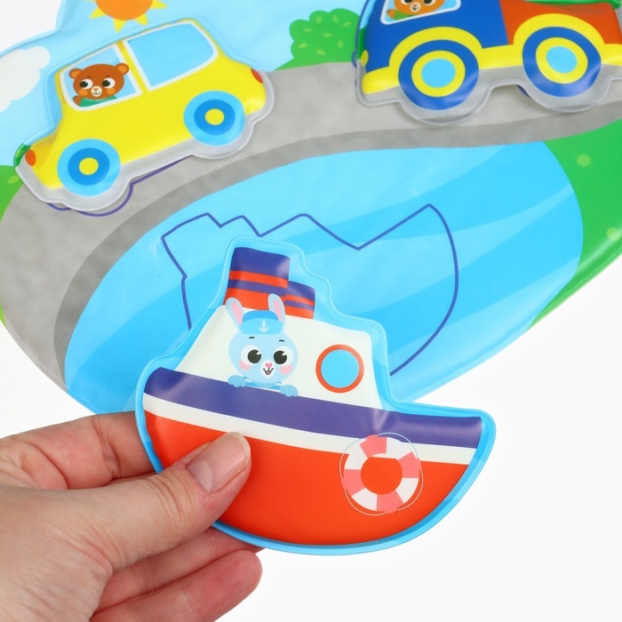 Набор для купания 3 в 1 Машинки: Пазл и развивающие игрушки Крошка Я Набор для купания 3 в 1 Машинки: Пазл и развивающие игрушки Крошка Я