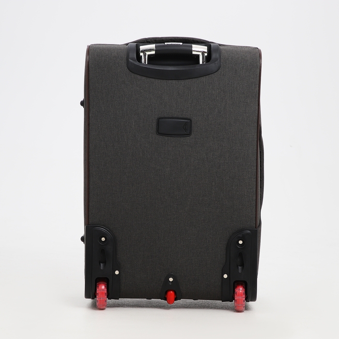 Чемодан средний 52 л (M), отдел на молнии, кодовый замок, с расширением, цвет коричневый Чемодан средний 52 л (M), отдел на молнии, кодовый замок, с расширением, цвет коричневый