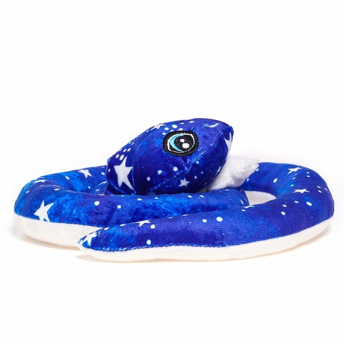 Мягкая игрушка «Змея», 20 см, лунная, со звездой Мягкая игрушка «Змея», 20 см, лунная, со звездой