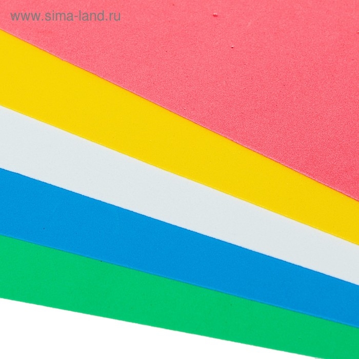 Фоамиран цветной, набор А4, 1 мм, deVENTE, 5 листов х 5 цветов Фоамиран цветной, набор А4, 1 мм, deVENTE, 5 листов х 5 цветов
