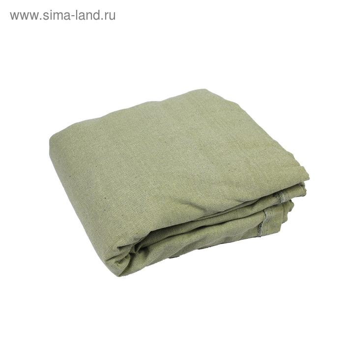 Брезент огнеупорный, 4 × 3 м, плотность 400 г/м², люверсы шаг 1 м, хаки Брезент огнеупорный, 4 × 3 м, плотность 400 г/м², люверсы шаг 1 м, хаки