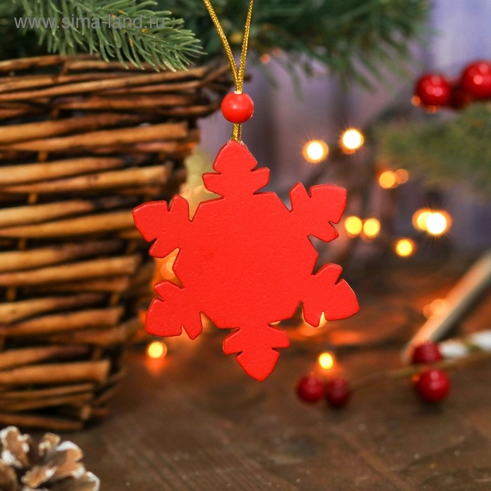 Подвеска новогодняя «Снежинка», МИКС Подвеска новогодняя «Снежинка», МИКС