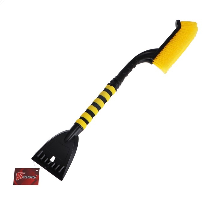 Щетка сметка TORSO, 66 см, со скребком, МИКС Щетка сметка TORSO, 66 см, со скребком, МИКС