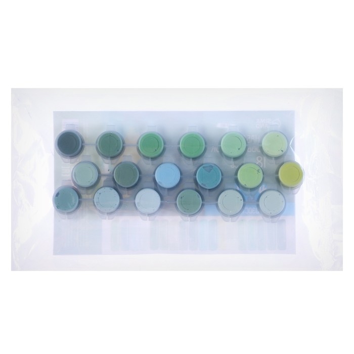 Набор акриловых красок «Зелень», 18 цветов Набор акриловых красок «Зелень», 18 цветов