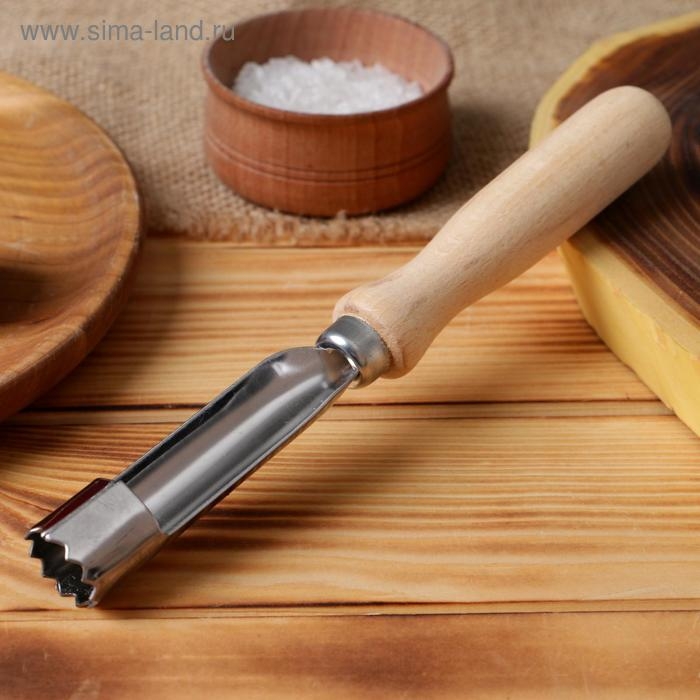 Нож для сердцевины яблока с деревянной ручкой Нож для сердцевины яблока с деревянной ручкой