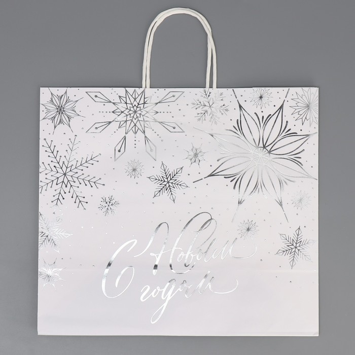 Пакет подарочный новогодний крафтовый Winter, 32 х 28 х 15 см, Новый год Пакет подарочный новогодний крафтовый Winter, 32 х 28 х 15 см, Новый год