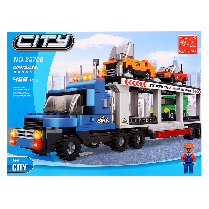 Конструктор «Автовоз», 458 деталей Конструктор «Автовоз», 458 деталей