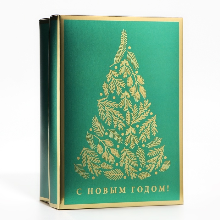 Новый год. Коробка подарочная новогодняя складная «Ёлочка», 21 х 15 х 7 см, Новый год