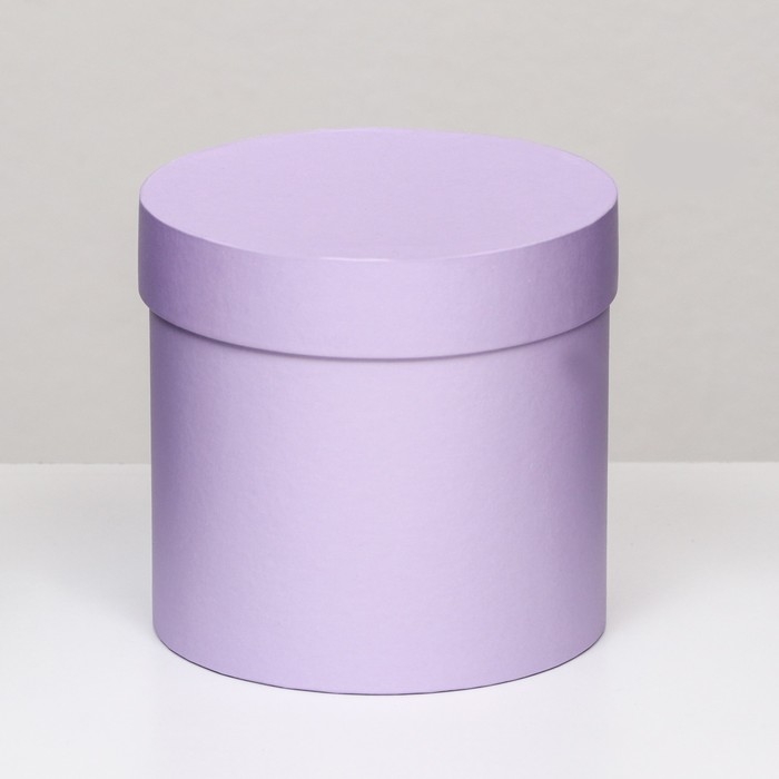 Шляпная коробка сирень, 13 х 13 см