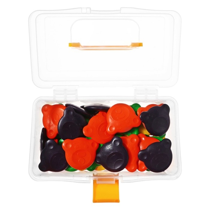 Мелки восковые 6 цветов 48 штук, Carioca Мелки восковые 6 цветов 48 штук, Carioca "Baby", фигурные, гипоаллергенные, для малышей, контейнер