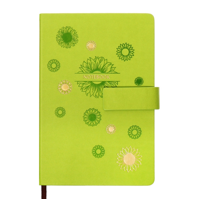 Ежедневник недатированный, А5, 140л, клетка, обл.кожзам, с хлястиком, Цветы, зеленый Ежедневник недатированный, А5, 140л, клетка, обл.кожзам, с хлястиком, Цветы, зеленый