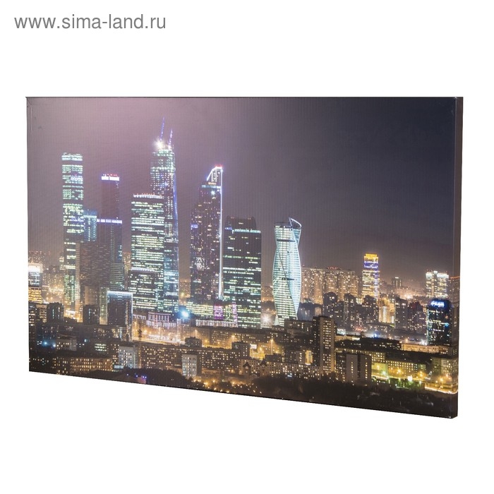 Картина на холсте Картина на холсте "Ночные огни" 60*100 см