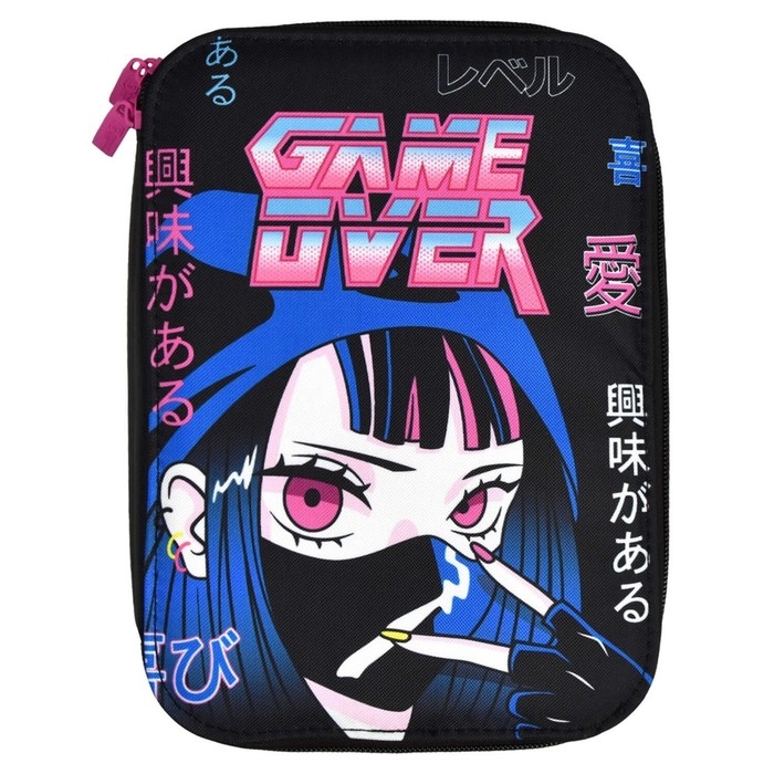 Пенал-футляр мягкий 165 х 235 х 30 мм, текстильный, Феникс Пенал-футляр мягкий 165 х 235 х 30 мм, текстильный, Феникс "Кибер-аниме" 64993