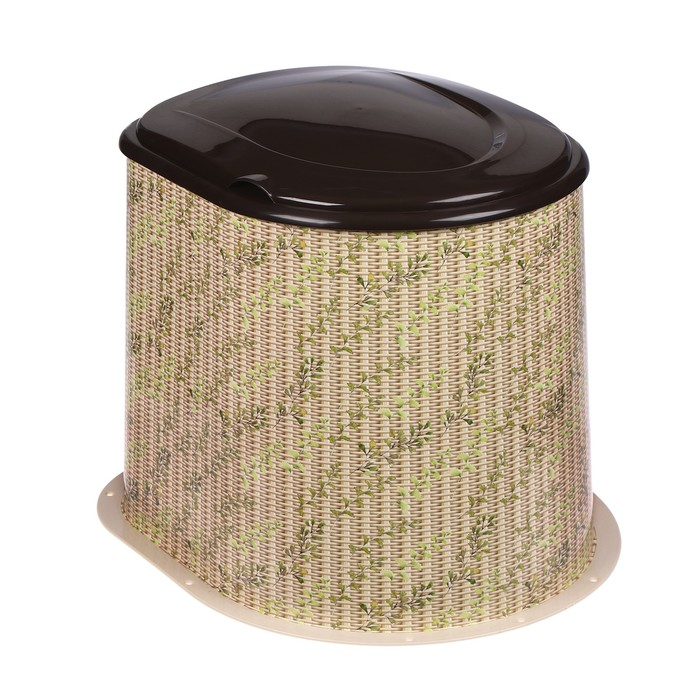 Туалет дачный, h = 36 см, без дна, с отверстиями для крепления к полу, бежевый Туалет дачный, h = 36 см, без дна, с отверстиями для крепления к полу, бежевый