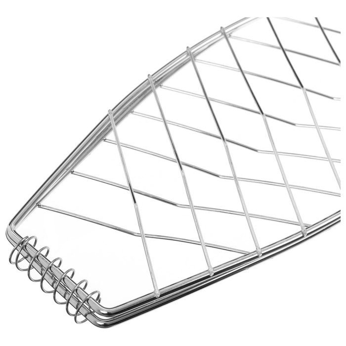 Решётка гриль для рыбы maclay, 30x12 см, хромированная сталь, для мангала Решётка гриль для рыбы maclay, 30x12 см, хромированная сталь, для мангала